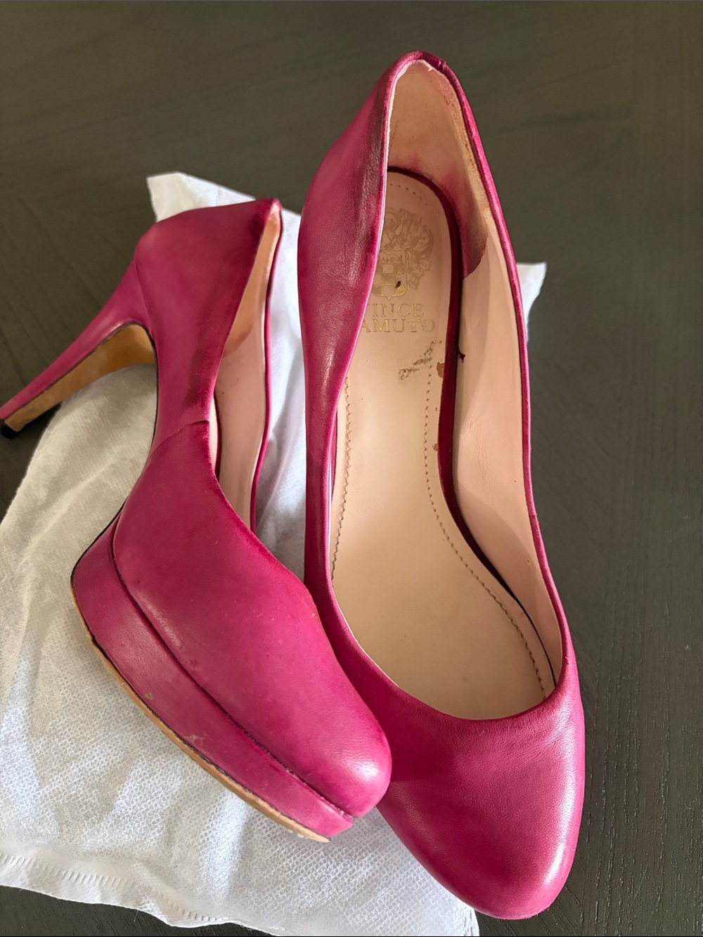 Vince Camuto Fuchsia Platform Pump Heels